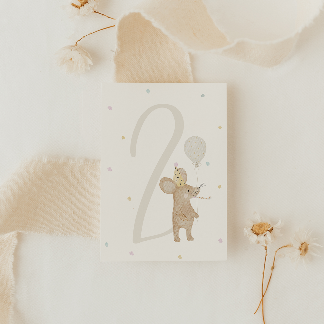 Hej Hanni Postkarte Zahlen Geburtstagsmaus