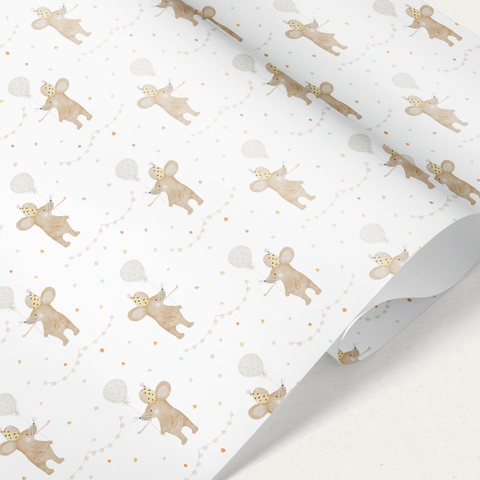 Geschenkpapier Geburtstagsmaus