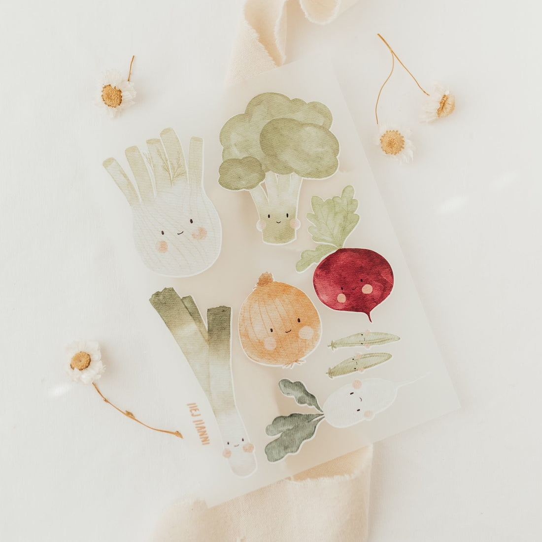 Hej Hanni Bügelbilderset Gemüse