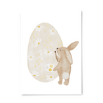 Postkarte Hase und Ei
