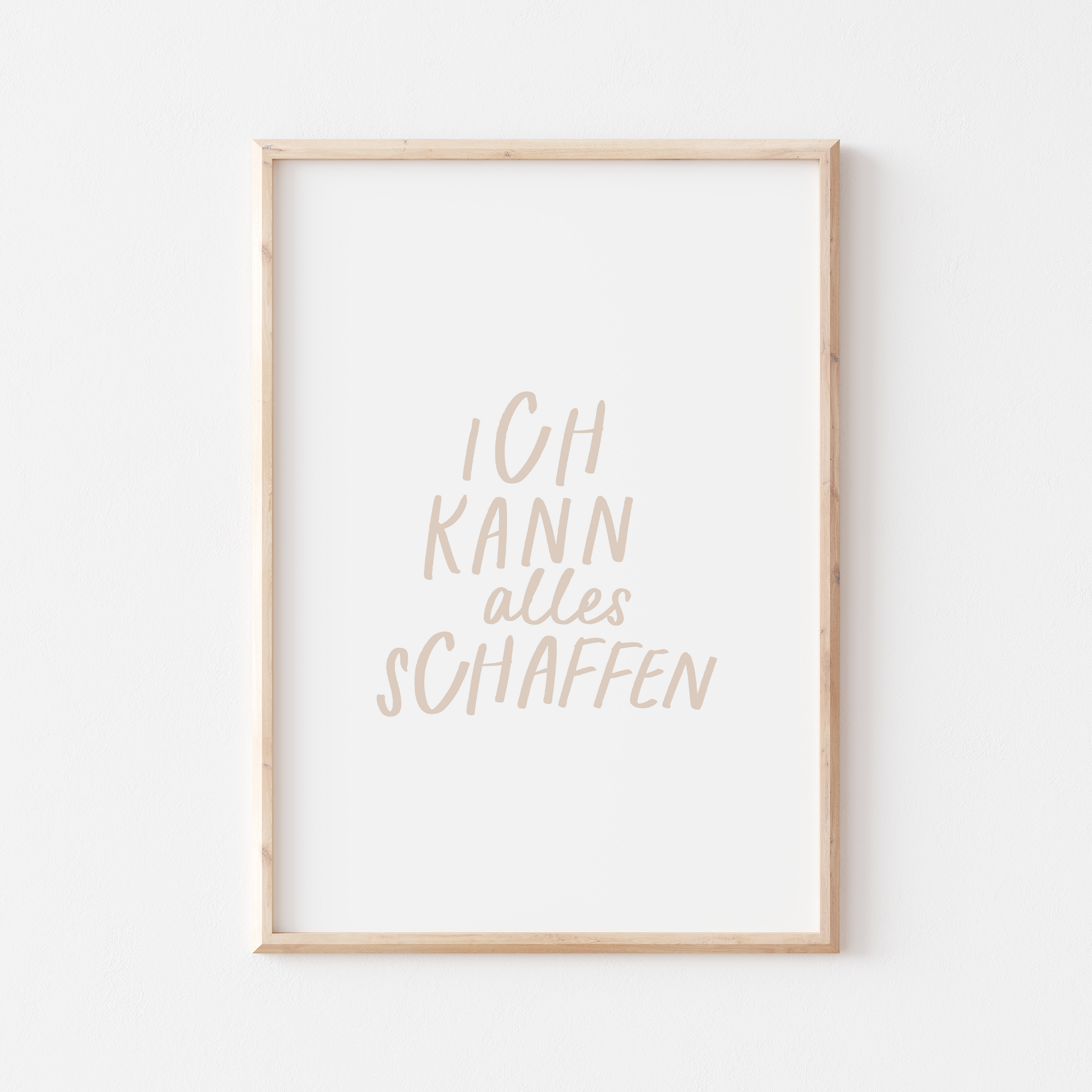 Poster Ich kann alles schafffen A4