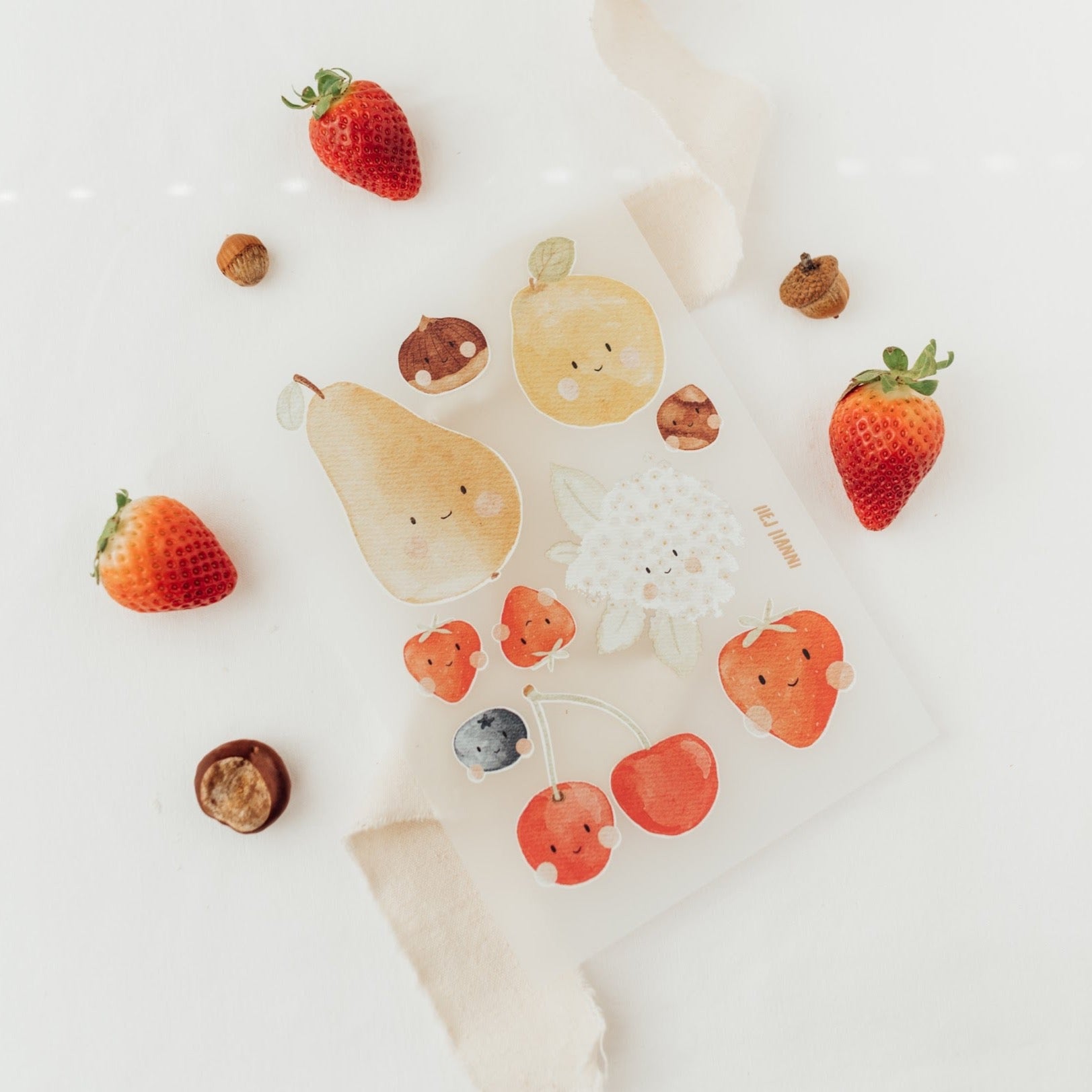 Bügelbilderset Obst