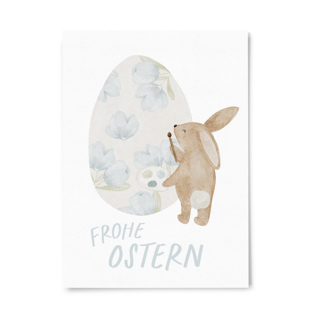 Minikarte Ostern Hase Ei frohe Ostern A7