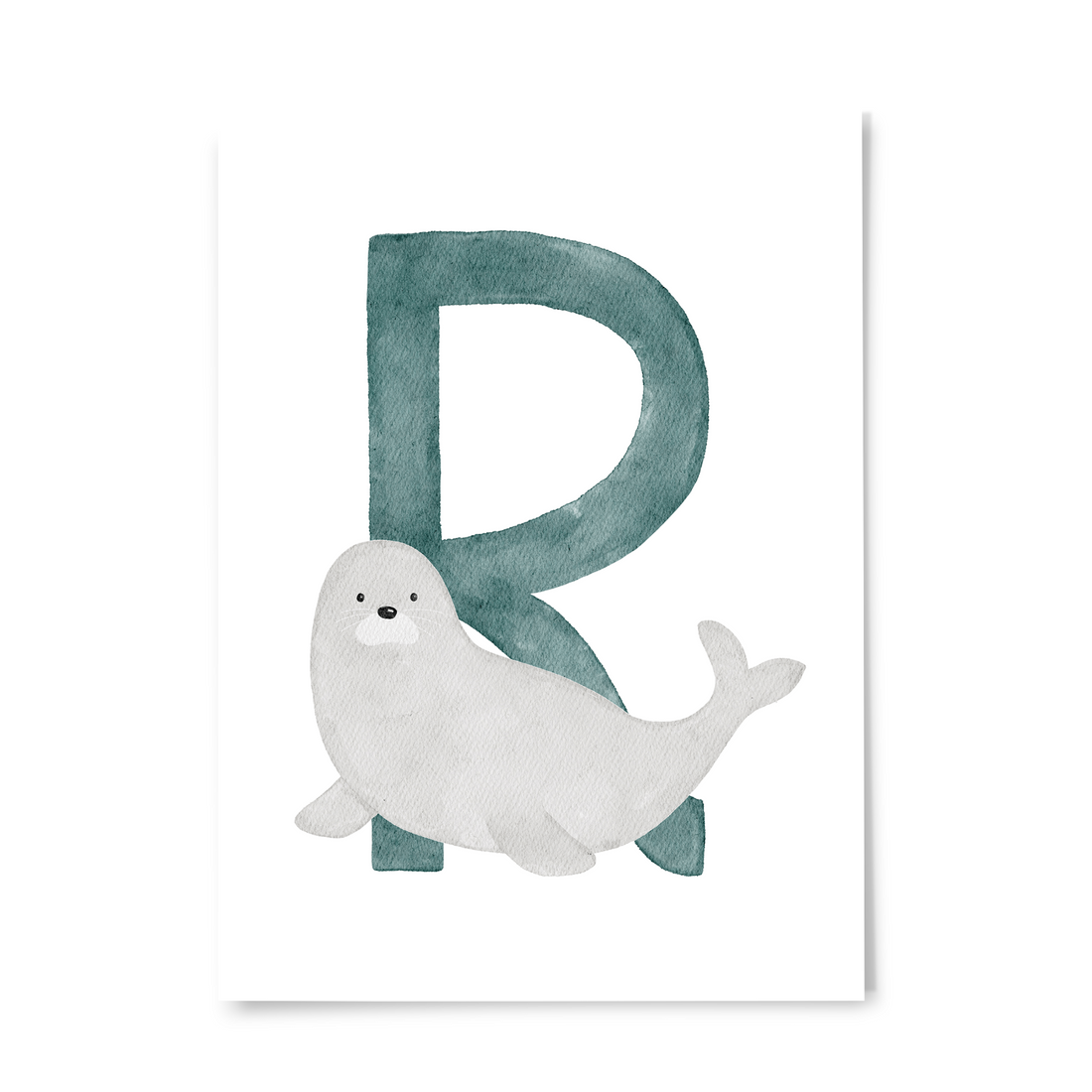 Buchstabenkarte bunt R