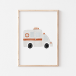 Poster Rettungsfahrzeuge A4 & A3