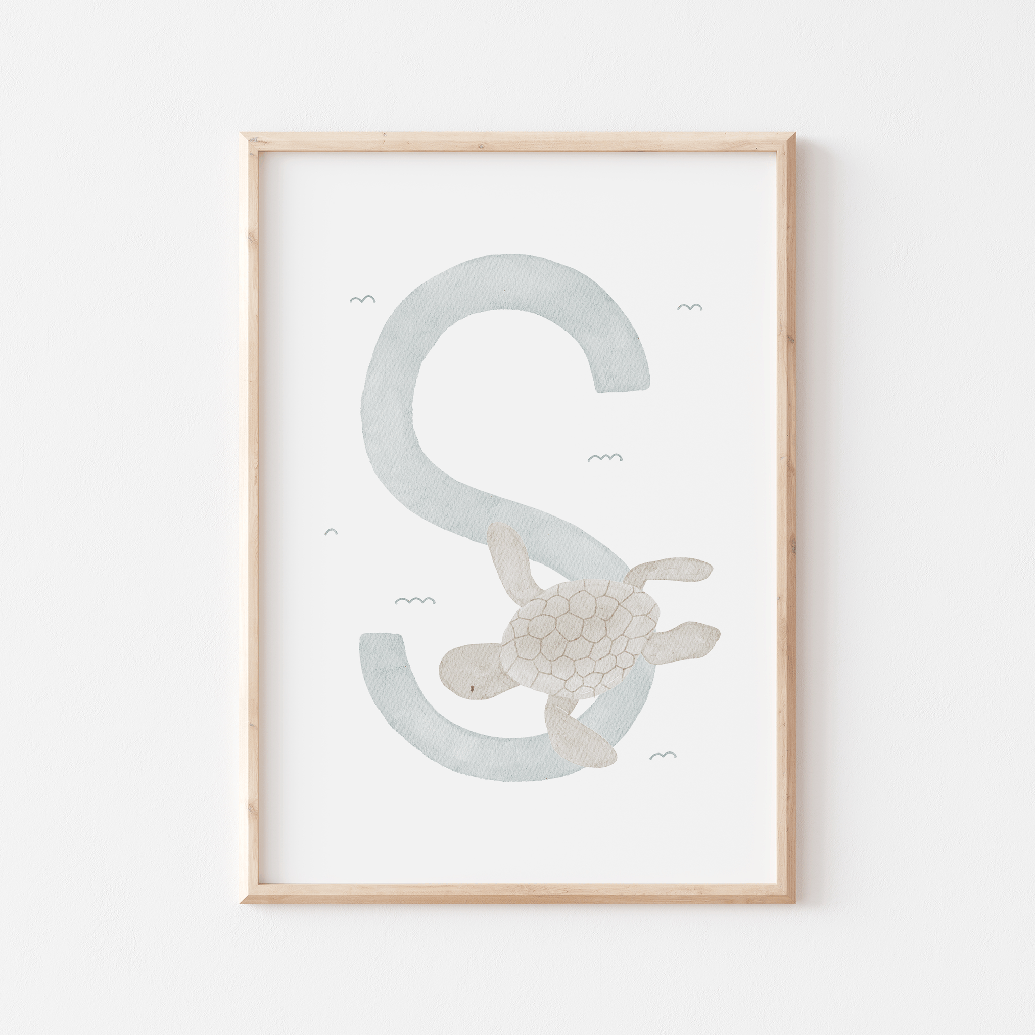 Buchstabenposter bunt S