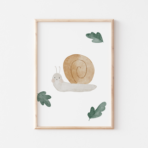 Poster Schnecke A4 & A3