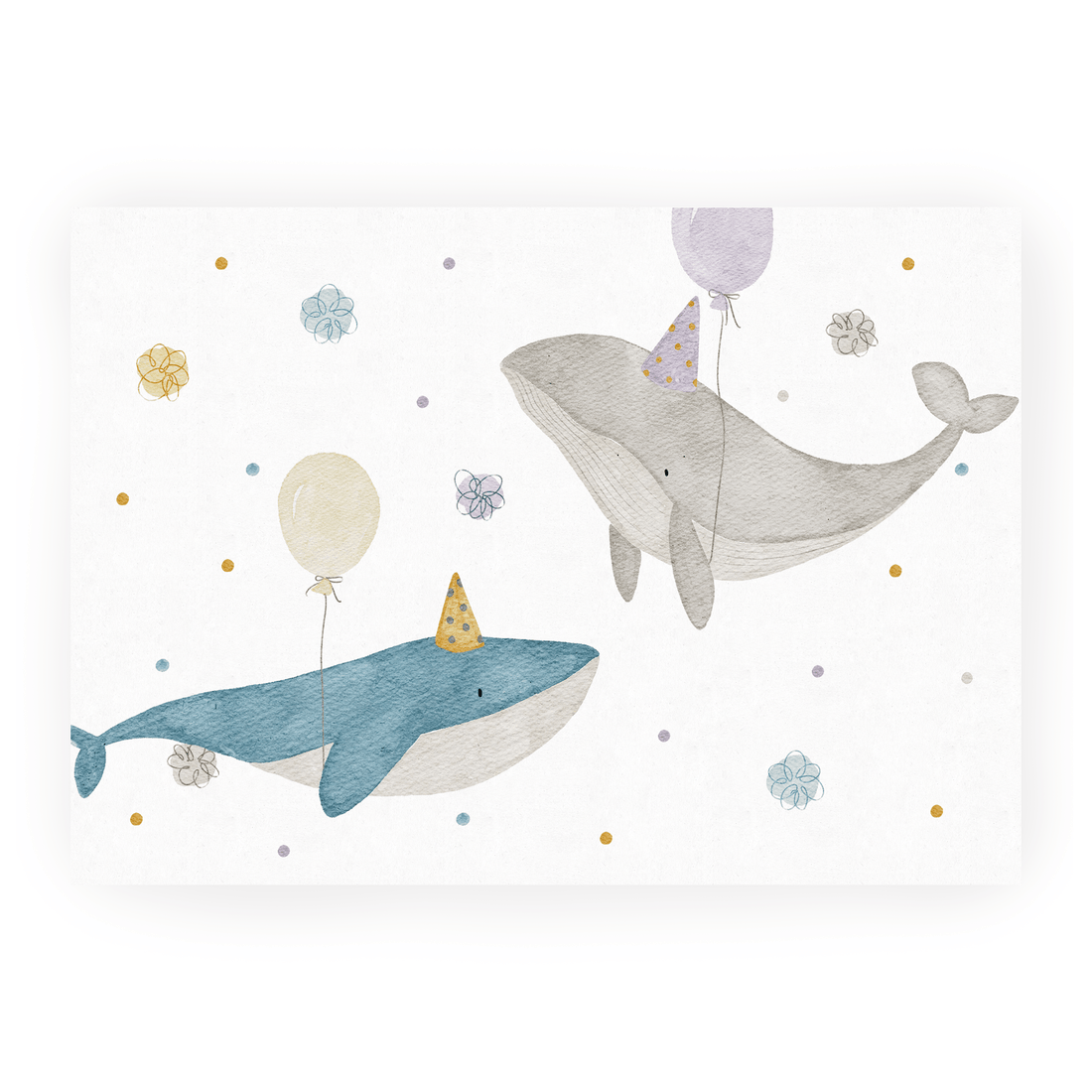 Hej Hanni Postkarte Geburtstag Wal 2 Wale