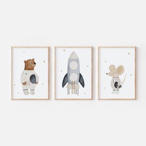 Poster Weltraum A4 & A3