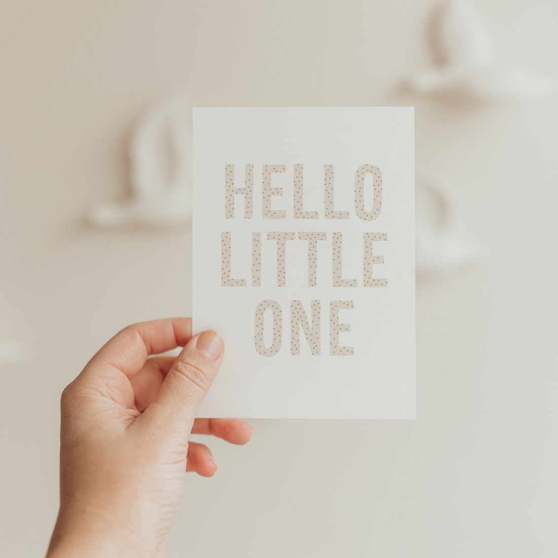 Hej Hanni Postkarte Hello little one rosa