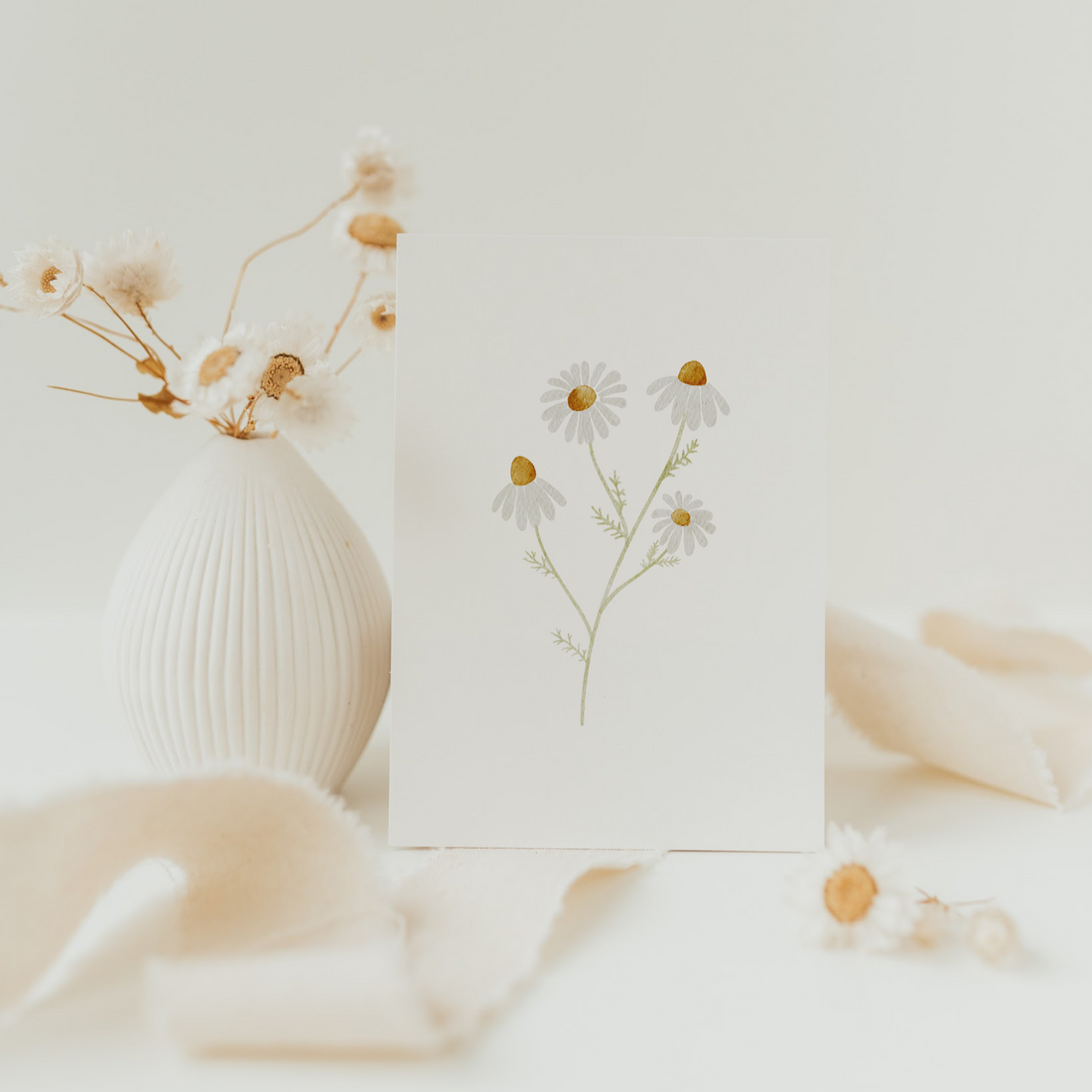 Hej Hanni Postkarte Kamille