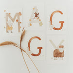 Buchstabenposter bunt X