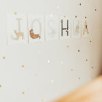 Buchstabenposter bunt T