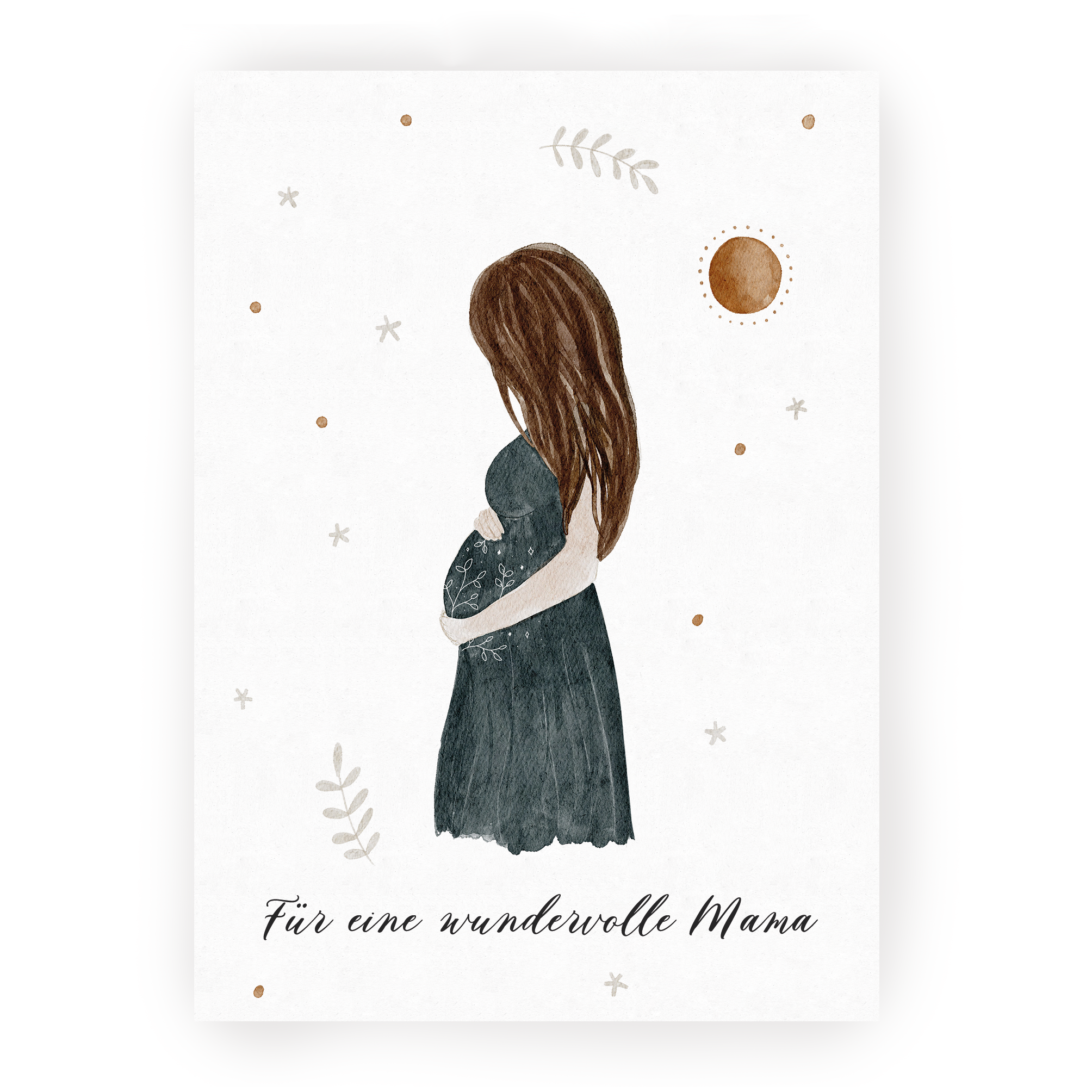 Postkarte Für eine wundervolle Mama